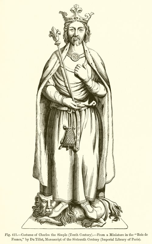 Karl den enkles kostym av French School