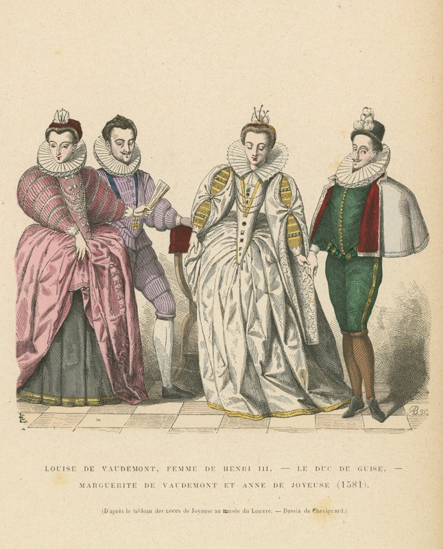 Den franska adelns dräkt, 1581 av French School