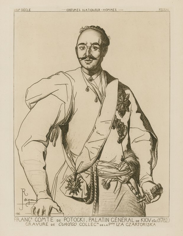 Greve Potocki, palatinsk general i Kiev (1782) av French School