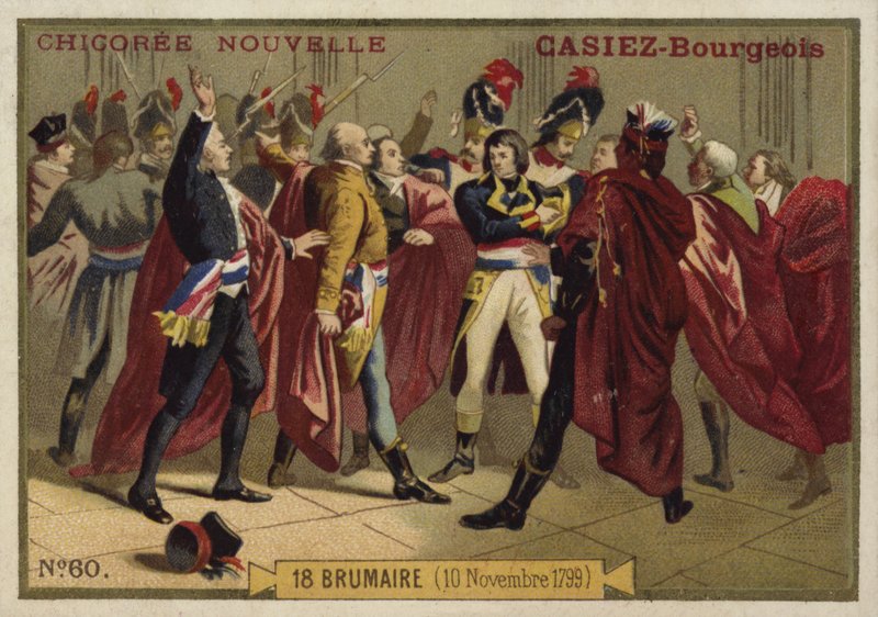 Kupp av 18 Brumaire, franska revolutionen, 10 november 1799 av French School