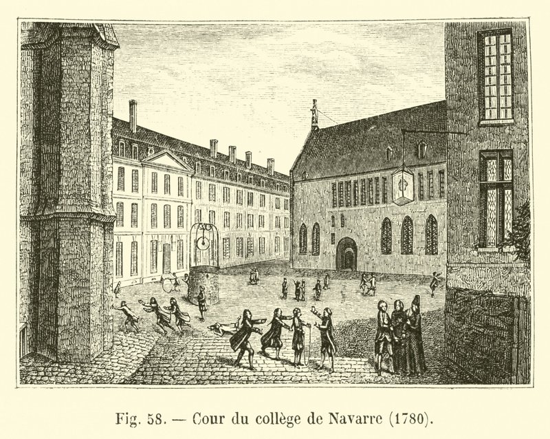 Courtyard of College of Navarra, 1780 av French School