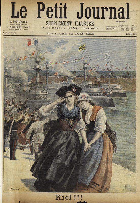 Omslag till Le Petit Journal, 16 juni 1895 av French School