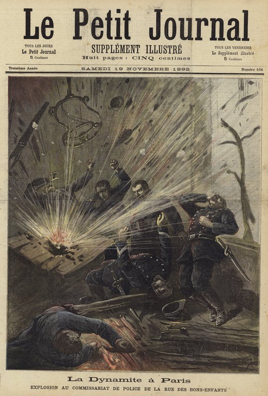 Omslag till Le Petit Journal, 19 november 1892 av French School