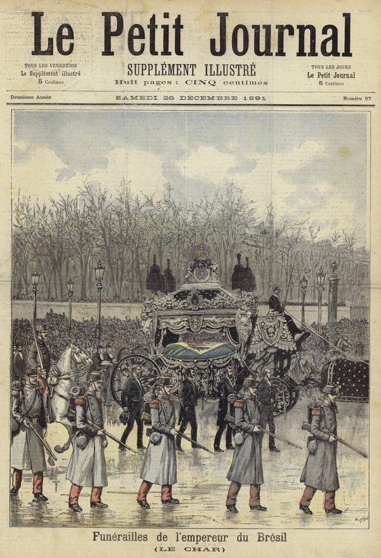 Omslag till Le Petit Journal, 26 december 1891 av French School