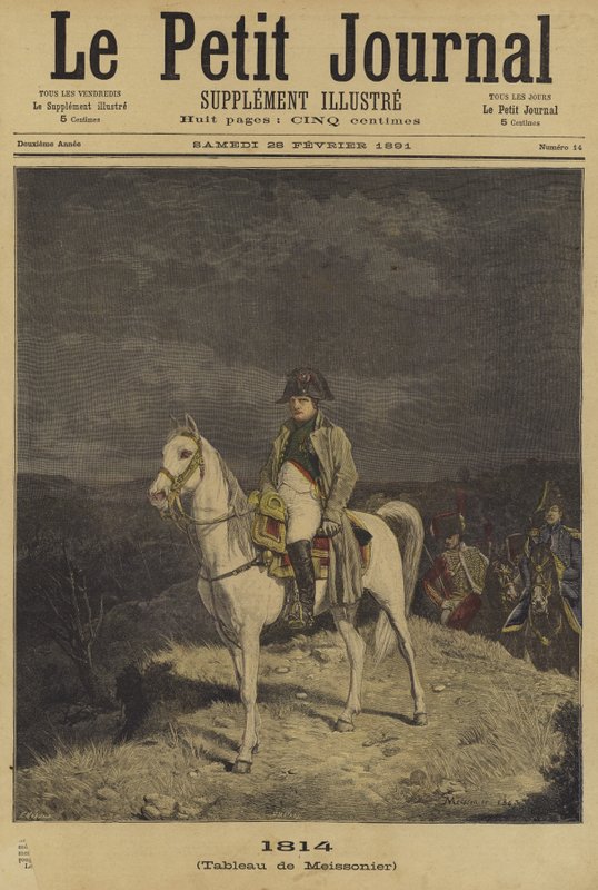 Omslag till Le Petit Journal, 28 februari 1891 av French School