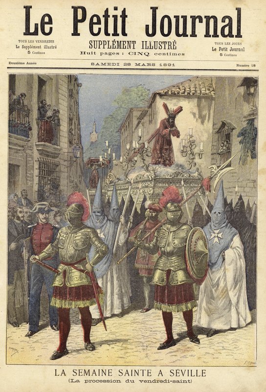 Omslag till Le Petit Journal, 28 mars 1891 av French School