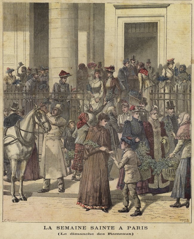 Omslag till Le Petit Journal, 28 mars 1891 av French School
