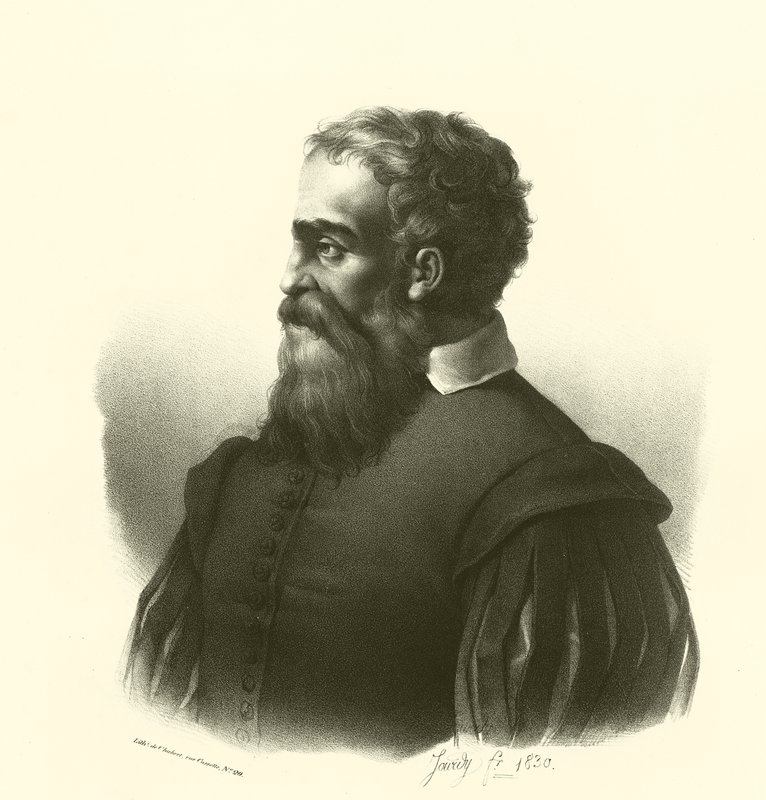 Daniele da Volterra, porträtt (gravyr) av French School