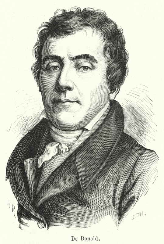 De Bonald (gravyr) av French School