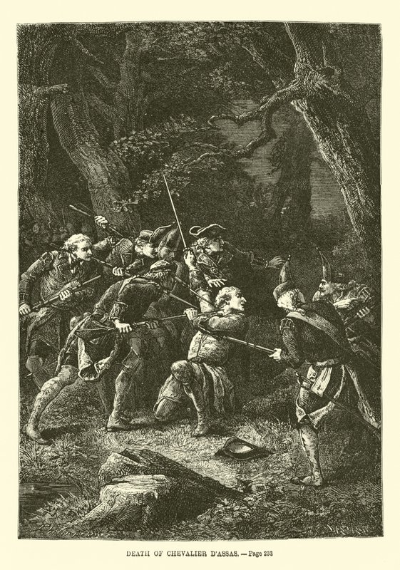 Chevalier dAssas död av French School