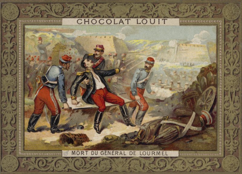 General Lourmels död, slaget vid Inkerman, Krimkriget, 1854 av French School