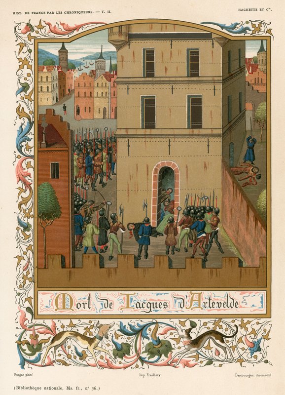 Jacques dArteveldes död av French School