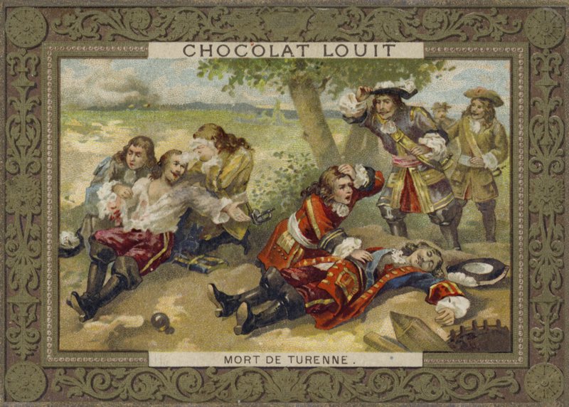 Marskalk Turennes död i slaget vid Salzbach, 27 juli 1675 av French School