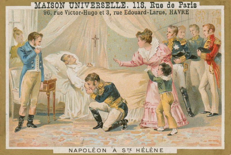 Napoleons död på St Helena, 1821 av French School