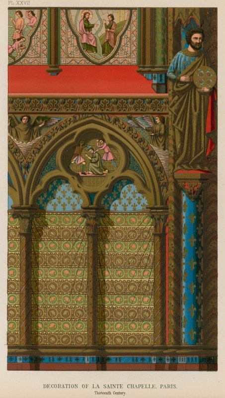 Utsmyckning av Sainte Chapelle, Paris av French School