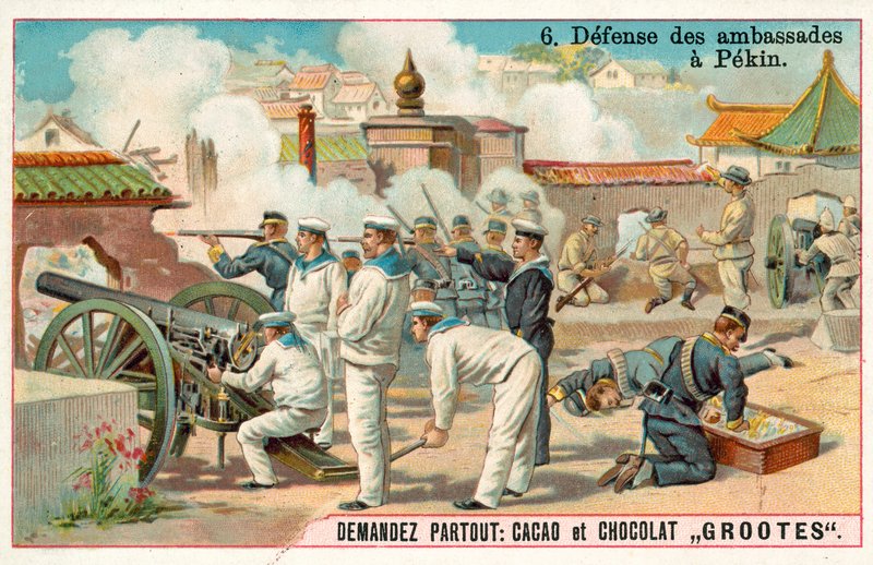 Försvar av de internationella legationerna i Peking, Boxer Rebellion, Kina av French School