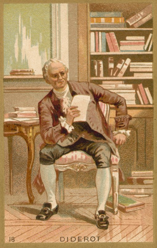 Denis Diderot, fransk filosof och författare av French School