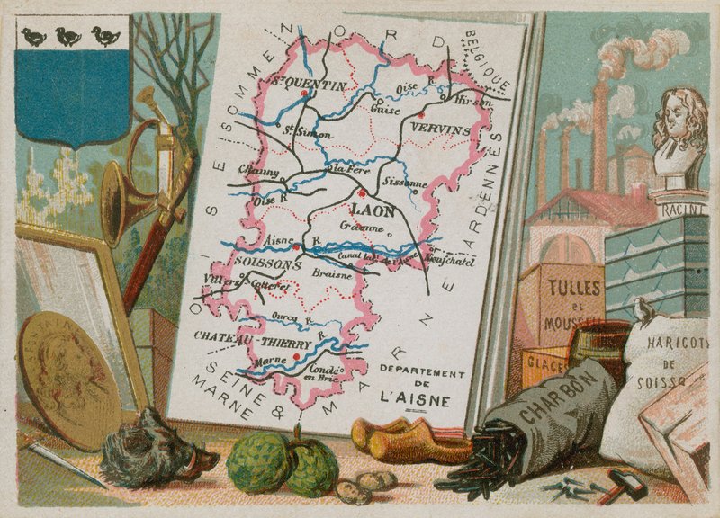 Departement Aisne i norra Frankrike av French School