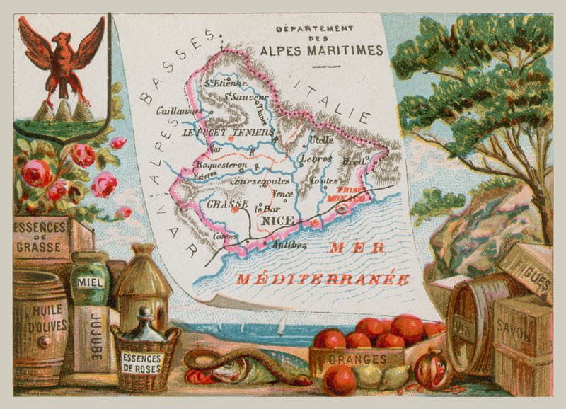 Department of Alpes-Maritimes i sydöstra Frankrike av French School