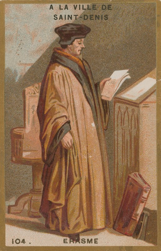 Desiderius Erasmus, holländsk forskare och teolog från 1400-talet av French School
