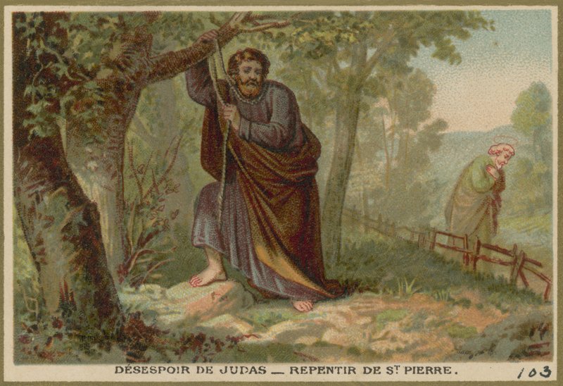 Judas förtvivlan - Sankt Peters omvändelse av French School
