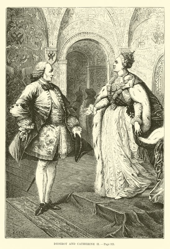 Diderot och Catherine II av French School