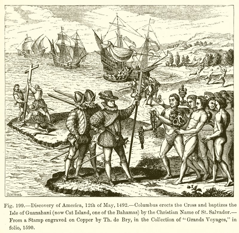 Discovery of America, 12 maj 1492 av French School
