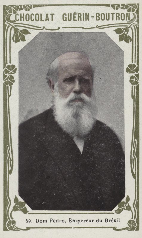 Dom Pedro, Brasiliens kejsare (färgad bild) av French School