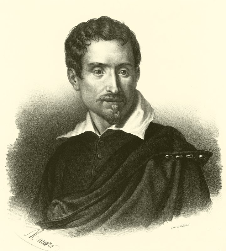 Domenico Zampieri, känd som Domenichino, porträtt av French School
