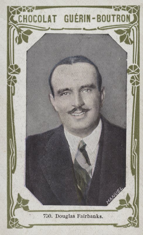 Douglas Fairbanks (färgad bild) av French School