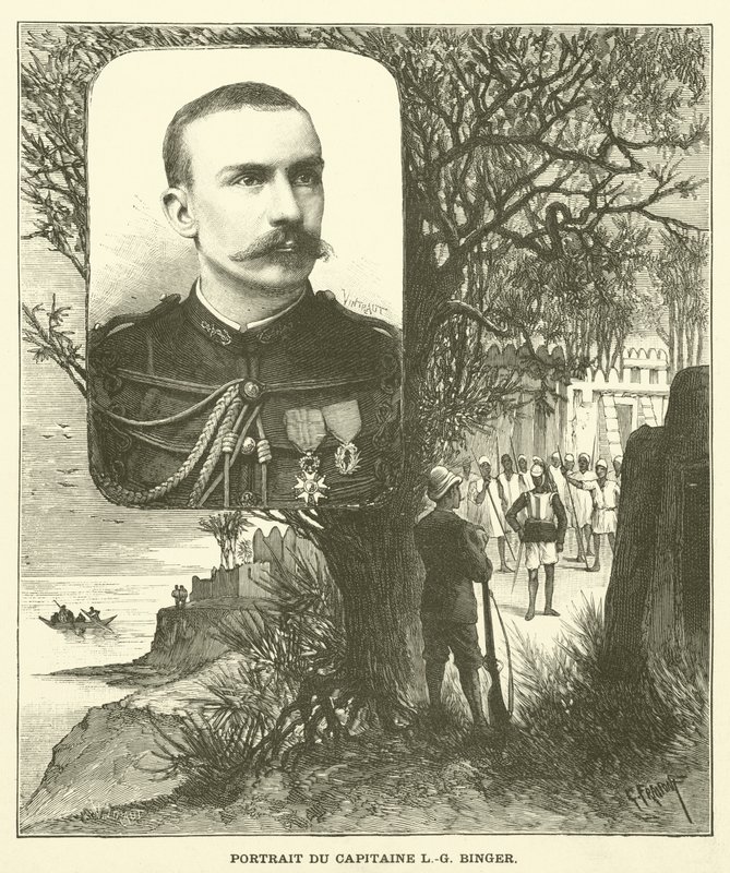 Från Niger till Guineabukten (gravyr) av French School