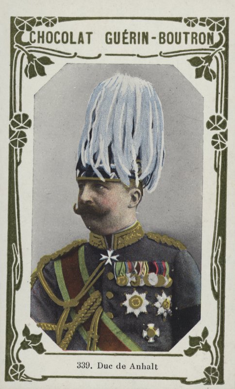 Duc de Anhalt (färgad bild) av French School