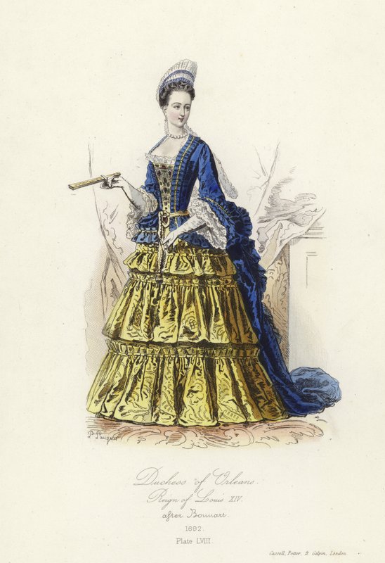 Hertiginna av Orleans, regeringstid av Ludvig XIV av Frankrike av French School