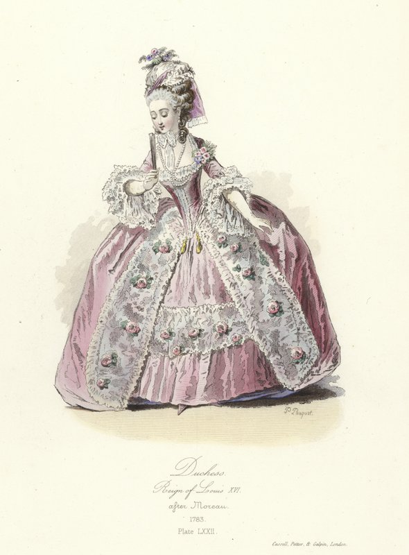 Hertiginna, regeringstid av Ludvig XVI av Frankrike av French School