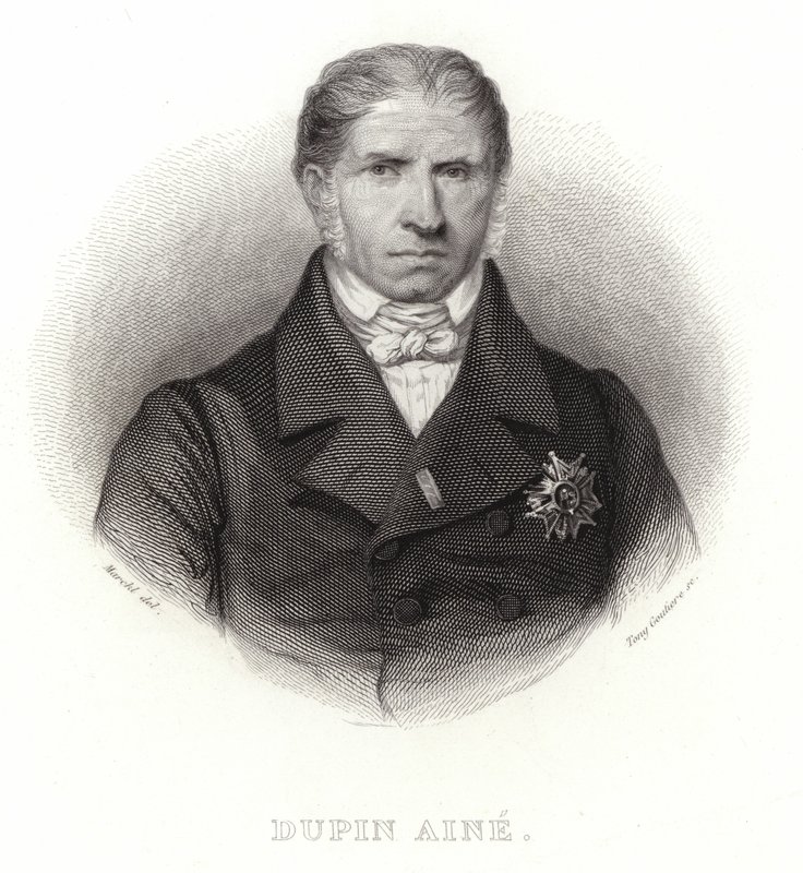 Dupin Aine - fransk politiker och ordförande för deputeradekammaren (1783-1865) av French School