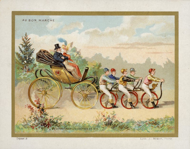 Excentrisk vintagevagn av French School