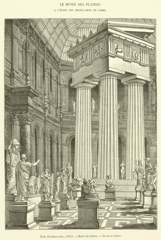 School of Fine Arts, i Paris, Musee des Platres (gravyr) av French School