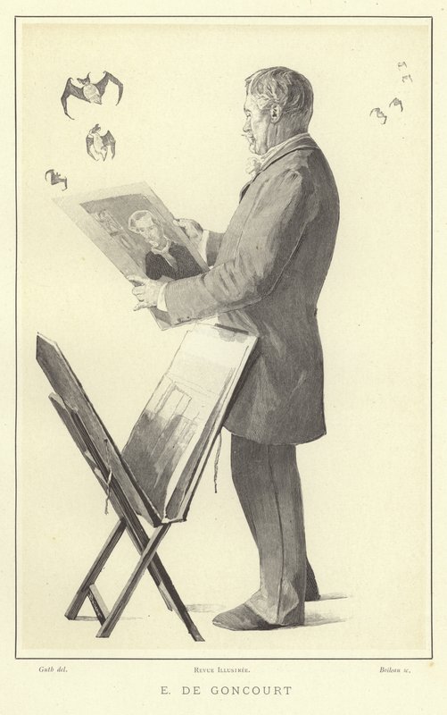 Edmond de Goncourt, fransk författare och kritiker av French School