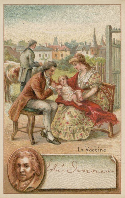 Edward Jenner, engelsk läkare och forskare som upptäckte ett vaccin mot smittkoppor av French School