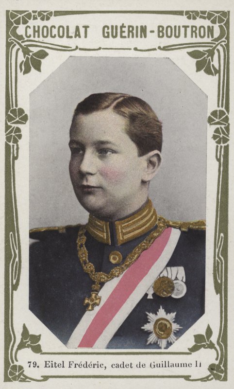 Eitel Frederic, kadett de Guillaume II (färgat foto) av French School