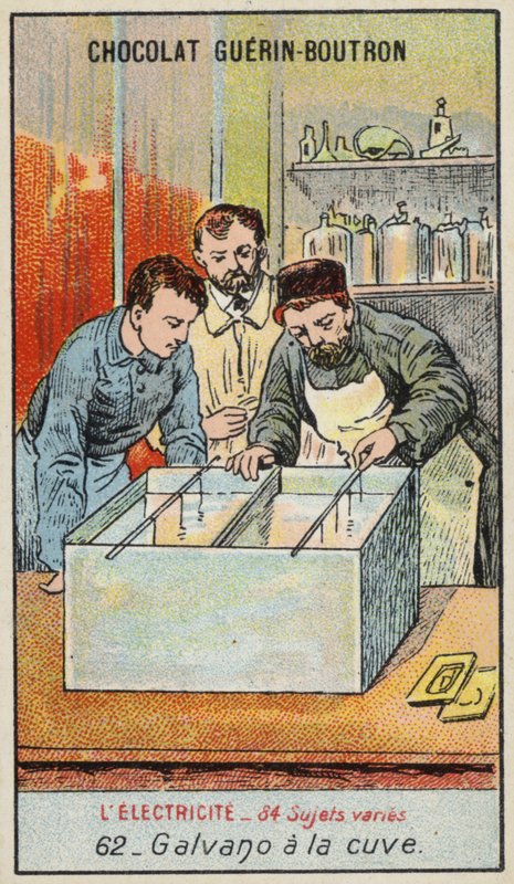 Elektrotypningstank (chromolitho) av French School