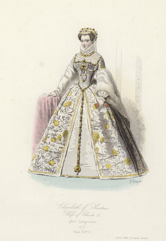 Elisabeth av Österrike, fru till Karl IX av Frankrike av French School