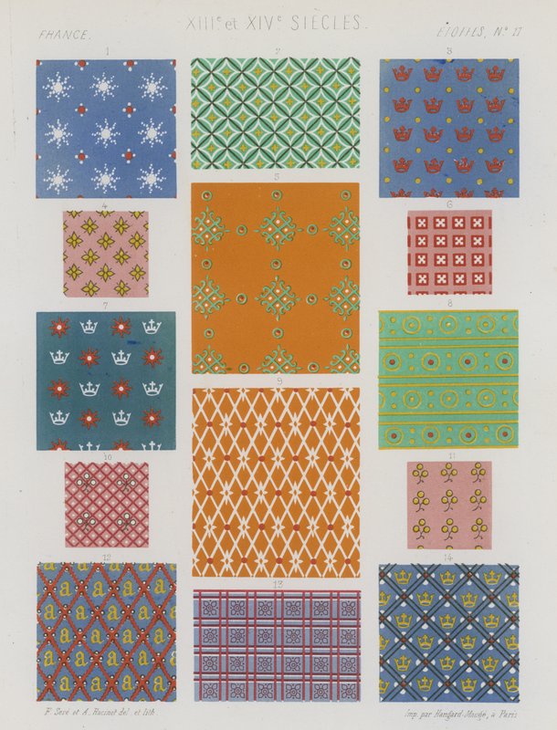 Broderade tyger från 1200- och 1300-talets Frankrike av French School