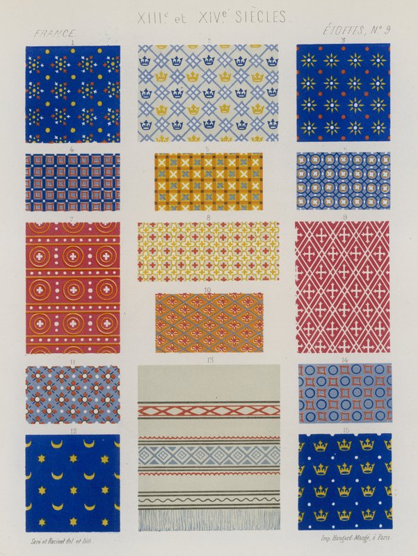 Broderade tyger från 1200- och 1300-talets Frankrike av French School