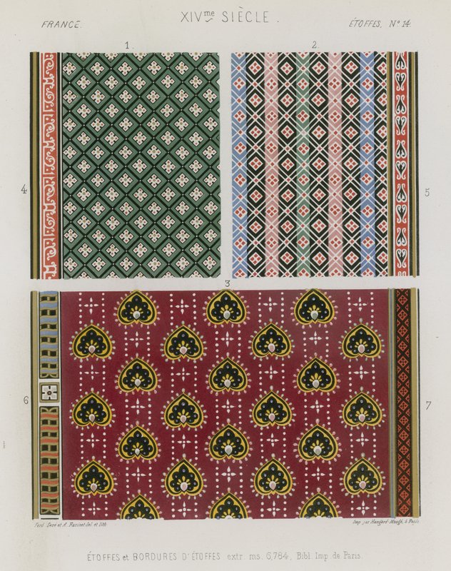 Broderade tyger från 1300-talets Frankrike av French School