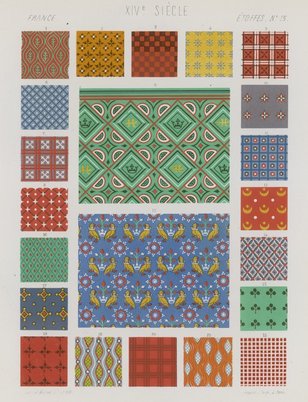 Broderade tyger från 1300-talets Frankrike av French School