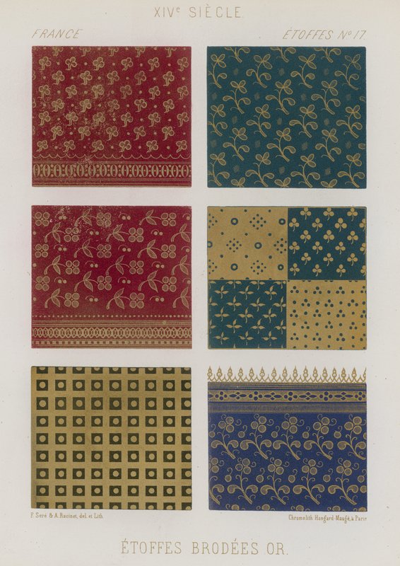 Broderade tyger från 1300-talets Frankrike av French School