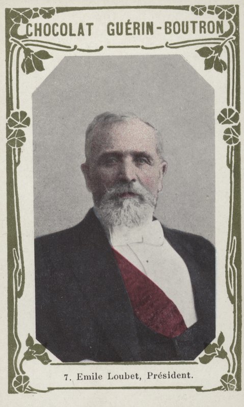 Emile Loubet, president (färgad bild) av French School