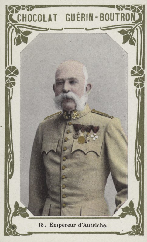 Kejsare av Österrike (färgat foto) av French School