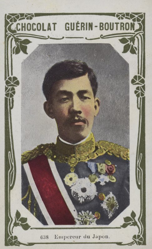 Kejsare av Japan (färgad bild) av French School